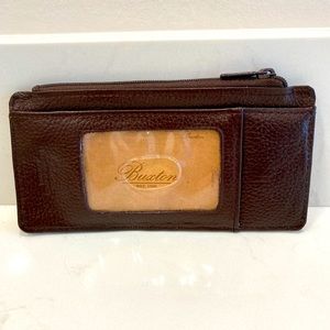 Brown Leather Card Holder NWT